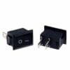 2 Pin SPST KCD11 Black Rocker Switch - Pack of 5 - Image 2