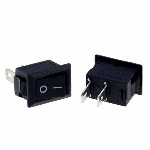 2 Pin SPST KCD11 Black Rocker Switch – Pack of 5 PHI1002300 Phipps Electronics 3