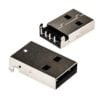USB Type A Male Right Angle Connector - Pack of 5