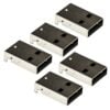 USB Type A Male Right Angle Connector - Pack of 5 - Image 2