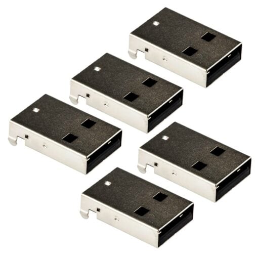 USB Type A Male Right Angle Connector – Pack of 5 PHI1002161 Phipps Electronics 3
