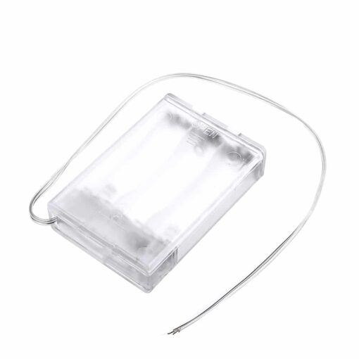 3 x AA Enclosed Transparent Battery Holder Box PHI1002170 Phipps Electronics 2