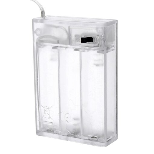 3 x AA Enclosed Transparent Battery Holder Box PHI1002170 Phipps Electronics 4