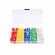 500 Piece 5MM LED Diode Globe Kit with Case – 5 Colours 3