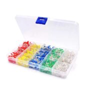 1000 Piece 3MM LED Diode Globe Kit with Case – 5 Colours PHI1002183 Phipps Electronics