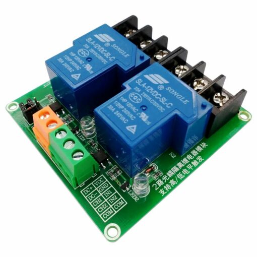 2 Channel 5V 30A High and Low Level Relay Module PHI1002254 Phipps Electronics 3