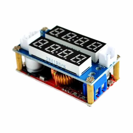 5A DC-DC Adjustable Step Down CC CV Power Supply Module with Voltmeter and Ammeter 2