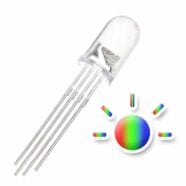 5MM RGB Water Clear Lens LED Diode Common Anode – Pack of 50 PHI1002318 Phipps Electronics