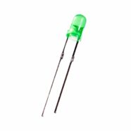 3MM Green Diffused Lens LED Diode – Pack of 100