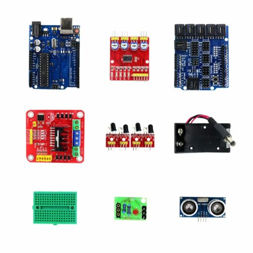 Obstacle Avoiding Bluetooth Controlled DIY 4WD Robot Kit 3