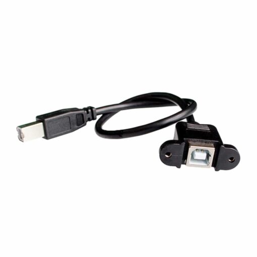 USB B Male to Female 30cm Cable Panel Mount PHI1002604 Phipps Electronics 3