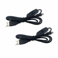 Micro USB to USB Power Cable with On Off Button – Pack of 2 2