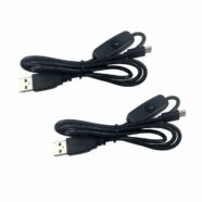 Micro USB to USB Power Cable with On Off Button – Pack of 2 2