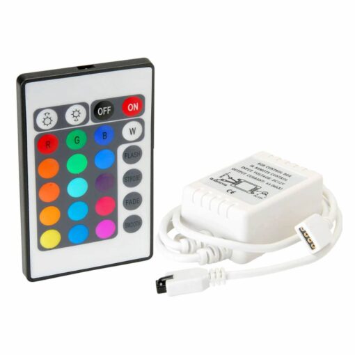 24 Key Infrared RGB LED 12V Remote Controller Kit PHI1002469 Phipps Electronics 2
