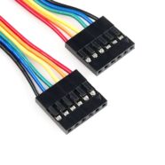2.54mm DuPont Female to Female 20CM 6 Channel Jumper Cable – Pack of 2 PHI1002613 Phipps Electronics