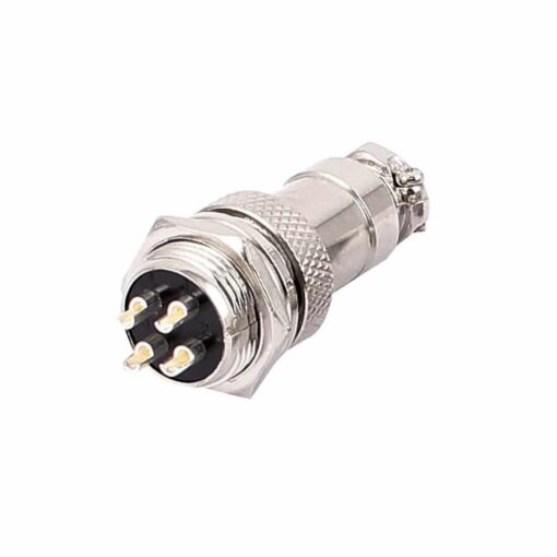 GX16-4 4 Pin Metal Male Female Aviation Plug Connector – Pack of 2 3