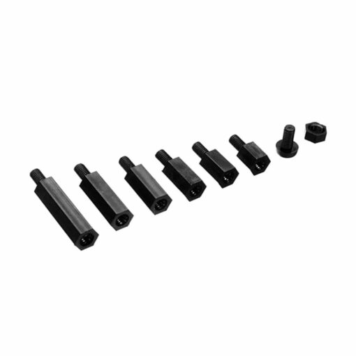 M3 Nylon Black Screw, Nut and Standoff Kit With Case – 180 Pieces PHI1002645 Phipps Electronics 3
