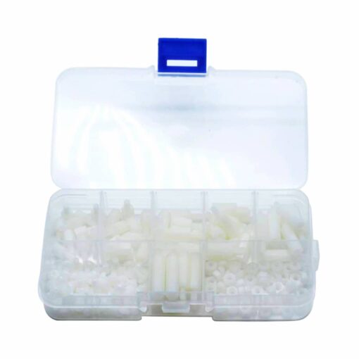 M3 Nylon White Screw, Nut and Standoff Kit With Case – 180 Pieces PHI1002646 Phipps Electronics 2