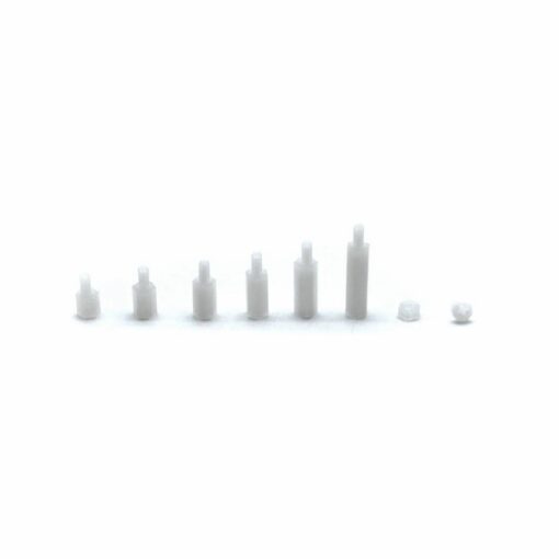 M3 Nylon White Screw, Nut and Standoff Kit With Case – 180 Pieces PHI1002646 Phipps Electronics 3