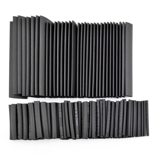 127 Piece Black Heat Shrink Tube Pack – Assorted Sizes 3