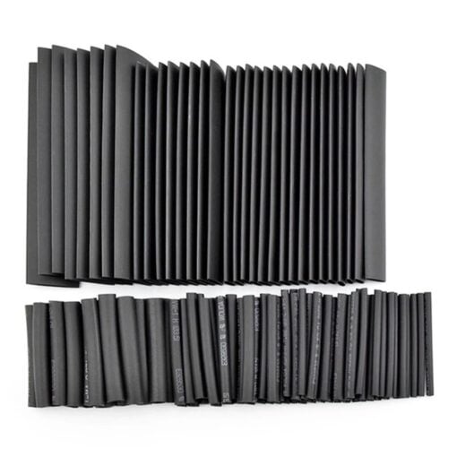 127 Piece Black Heat Shrink Tube Pack – Assorted Sizes PHI1002647 Phipps Electronics 3