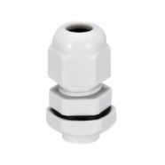 M12 Waterproof White Nylon Cable Gland – Pack of 5 PHI1002671 Phipps Electronics