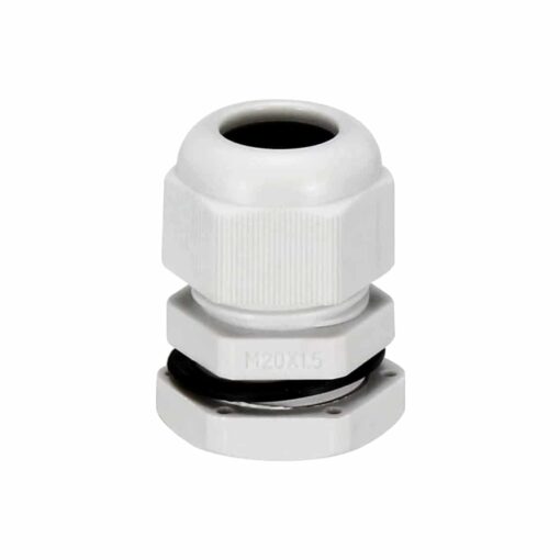 M20 Waterproof White Nylon Cable Gland – Pack of 5 2