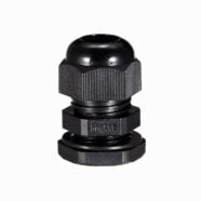 M18 Waterproof Black Nylon Cable Gland – Pack of 5 PHI1002685 Phipps Electronics