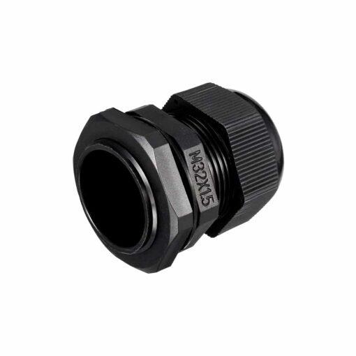 M32 Waterproof Black Nylon Cable Gland – Pack of 5 3