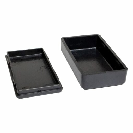 Black ABS Electronics Snap Close Enclosure Box – 50 x 28 x 15mm – Pack of 2 4