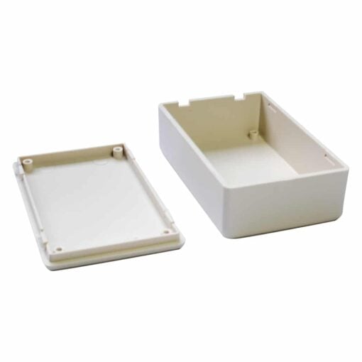 White ABS Electronics Snap Close Enclosure Box – 80 x 50 x 26mm – Pack of 2 3