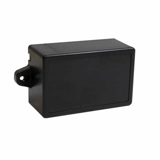 Black ABS Electronics Flange Mount Enclosure Box – 82 x 52 x 35mm – Pack of 2 3