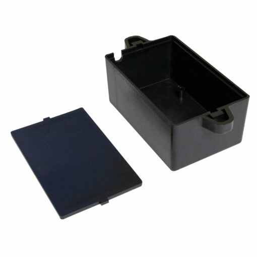 Black ABS Electronics Flange Mount Enclosure Box – 82 x 52 x 35mm – Pack of 2 PHI1002859 Phipps Electronics 4