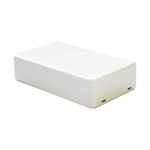 White ABS Electronics Snap Close Enclosure Box – 85 x 50 x 21mm – Pack of 2 2