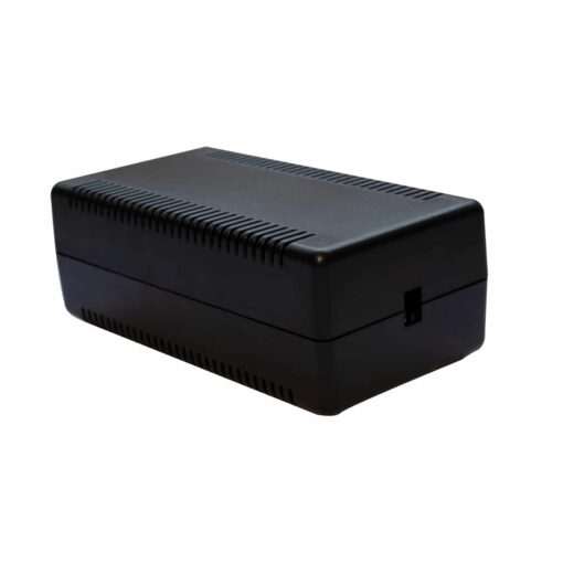 Black ABS Electronics Snap Close Enclosure Box with Vents – 108 x 56 x 40mm – Pack of 2 PHI1002868 Phipps Electronics 2