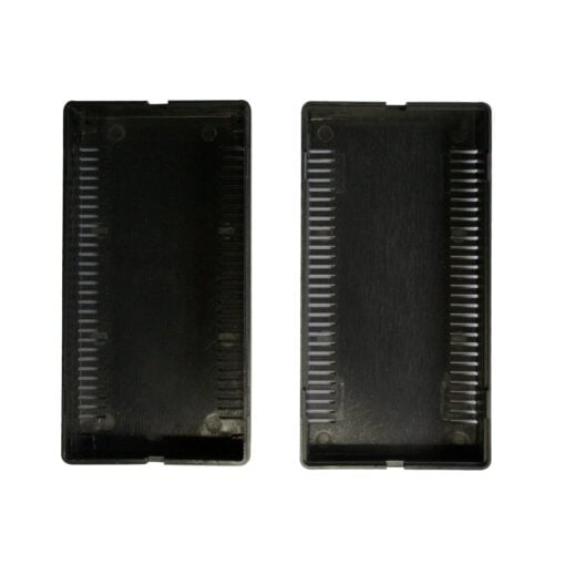 Black ABS Electronics Snap Close Enclosure Box with Vents – 108 x 56 x 40mm – Pack of 2 4
