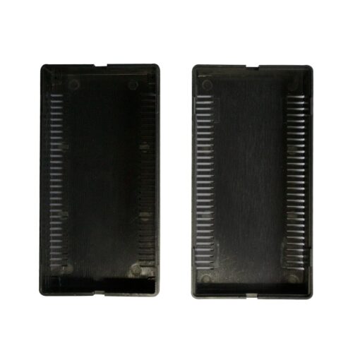 Black ABS Electronics Snap Close Enclosure Box with Vents – 108 x 56 x 40mm – Pack of 2 PHI1002868 Phipps Electronics 4