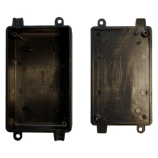 Black ABS Electronics Flange Mount Enclosure Box – 115 x 62 x 35mm – Pack of 2 PHI1002869 Phipps Electronics 3