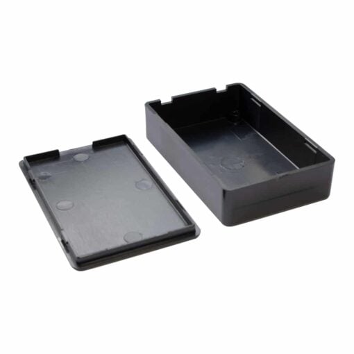 Black ABS Electronics Snap Close Enclosure Box – 70 x 45 x 18mm – Pack of 2 4