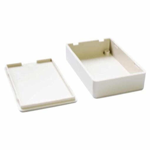 White ABS Electronics Snap Close Enclosure Box – 70 x 45 x 18mm – Pack of 2 4