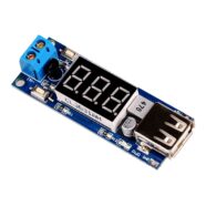 DC-DC Step Down Buck Converter to 5V USB Module – With Voltmeter