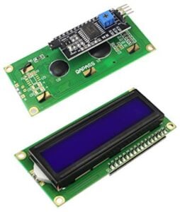 16x2 Display Module Front and Back