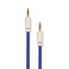 Auxiliary 3.5mm Jack to Jack Male Cable - Pack of 5 (Dark Blue)