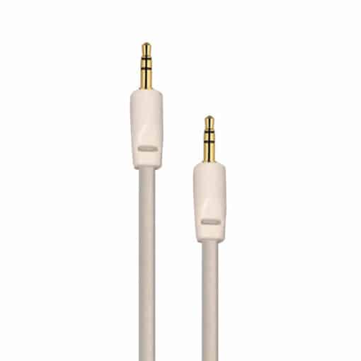 Auxiliary 3.5mm Jack to Jack Male Cable – Pack of 5 (White) 3