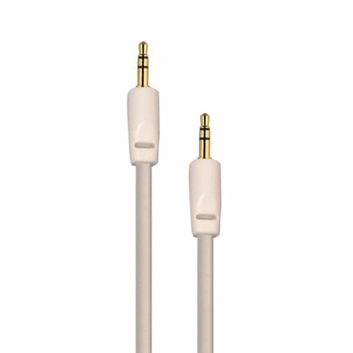 Auxiliary 3.5mm Jack to Jack Male Cable – Pack of 5 (White) 3