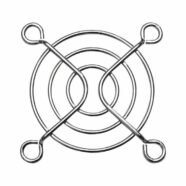 Metal 50mm 3 Ring Chrome Fan Guard – Pack of 2 PHI1002890 Phipps Electronics
