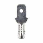 Tin Plated 6.3 Male Non-Insulated Spring Wire Terminal – Pack of 50 PHI1003190 Phipps Electronics