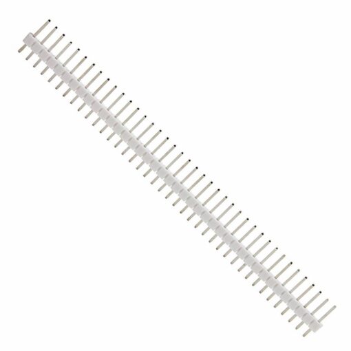 2.54mm Pitch 40 Way White Male to Male Header Pin – Pack of 5 2