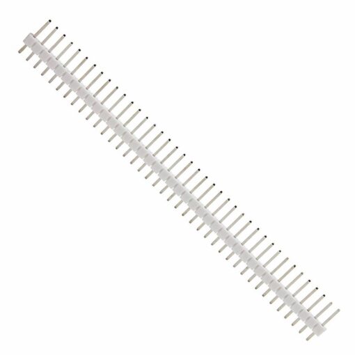 2.54mm Pitch 40 Way White Male to Male Header Pin – Pack of 5 PHI1002955 Phipps Electronics 2
