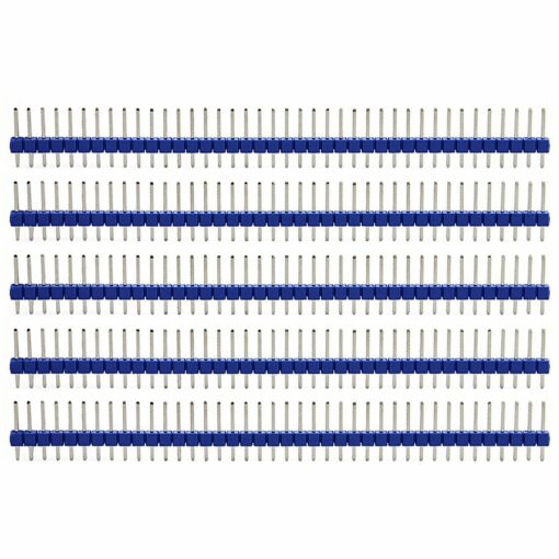 2.54mm Pitch 40 Way Blue Male to Male Header Pin – Pack of 5 3